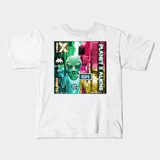 Retro 80's Alien Sci Fi Comic Book Style Kids T-Shirt